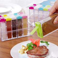 Transparent Mini Spice Jar Set