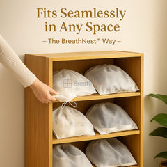 ShoeNest™ – Reusable Shoe Organizer Bags | Pack of 10