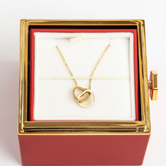 Engraved Necklace Rose Gift Box