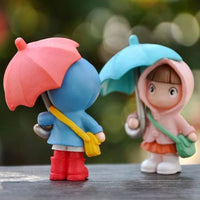 Umbrella Couple Car Interior