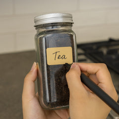 Glass Spice Jars + Labels Roll