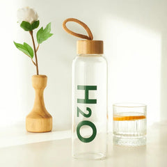 H2O Glass Water Bottle