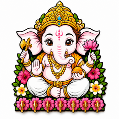 BalGanesh™ (White Edition) Blessings – Devotional Wall Organizer!