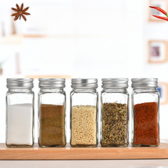 Glass Spice Jars + Labels Roll
