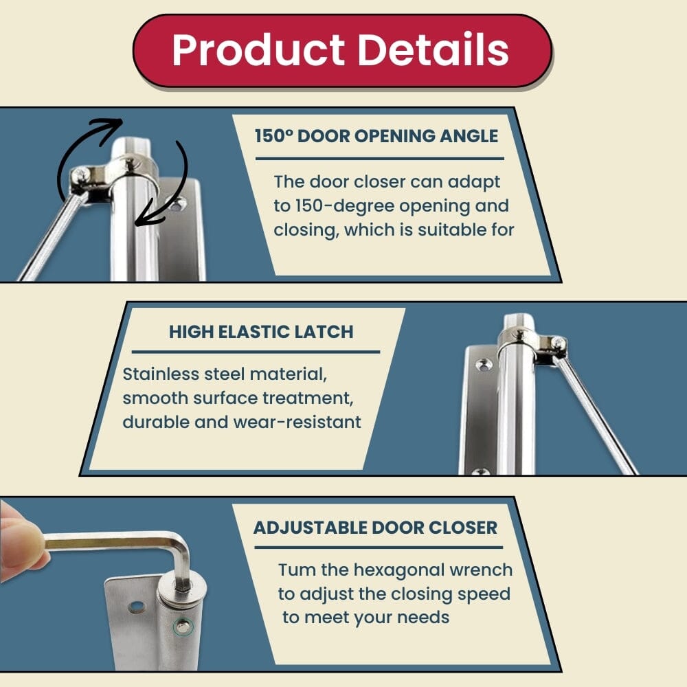 Premium Automatic Door Closer for Home & Office ( Buy 1 Get 1 FREE 🔥 New Year Offer )