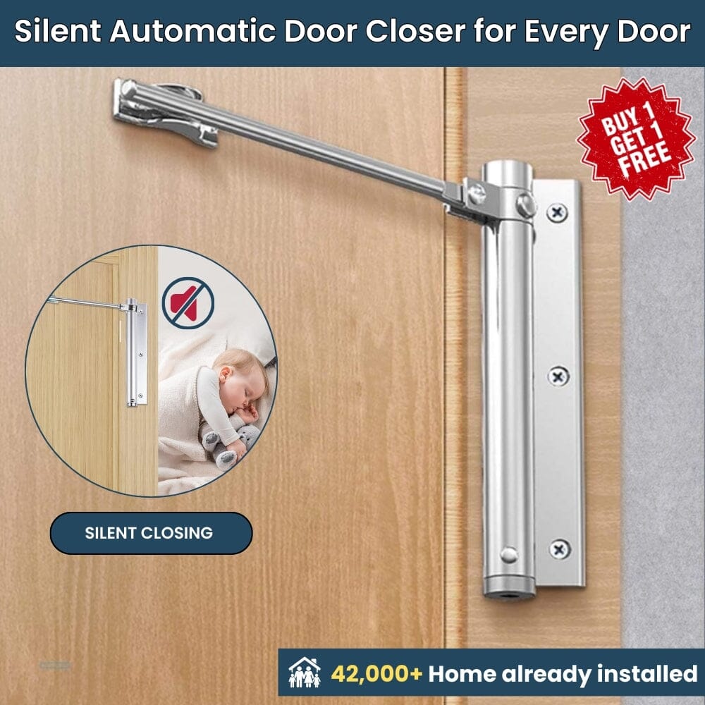 Premium Automatic Door Closer for Home & Office ( Buy 1 Get 1 FREE 🔥 New Year Offer )