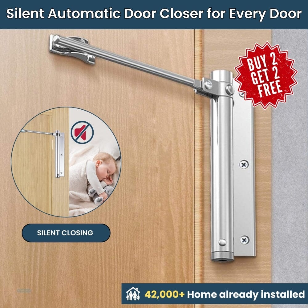 Premium Automatic Door Closer for Home & Office ( Buy 1 Get 1 FREE 🔥 New Year Offer )